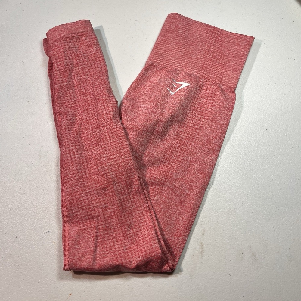 Gymshark Women's Leggings‎ Size XS Salmon Pink EUC - Picture 2 of 8